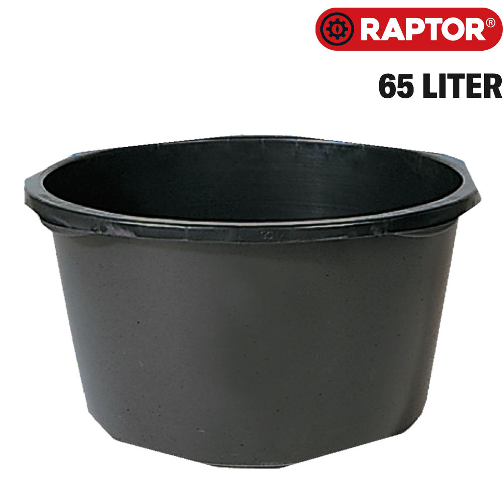 Kübel für Mörtel schwarz 65 Liter von RAPTOR