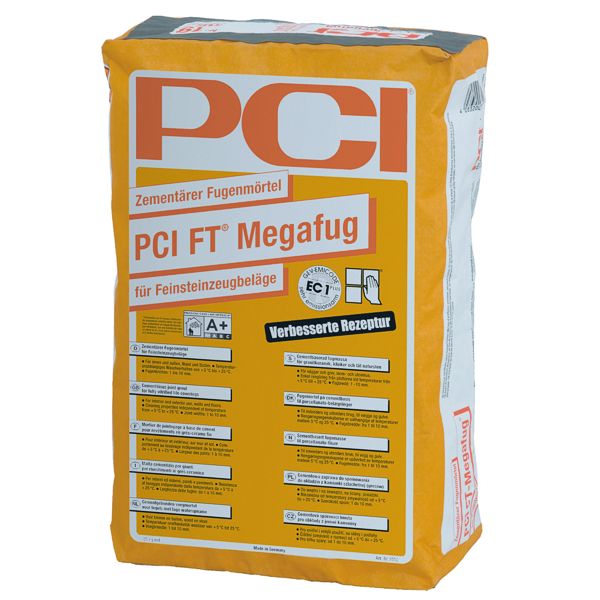 PCI FT Megafug 3551 Fugenmörtel Farbe 31 Zementgrau 25 kg