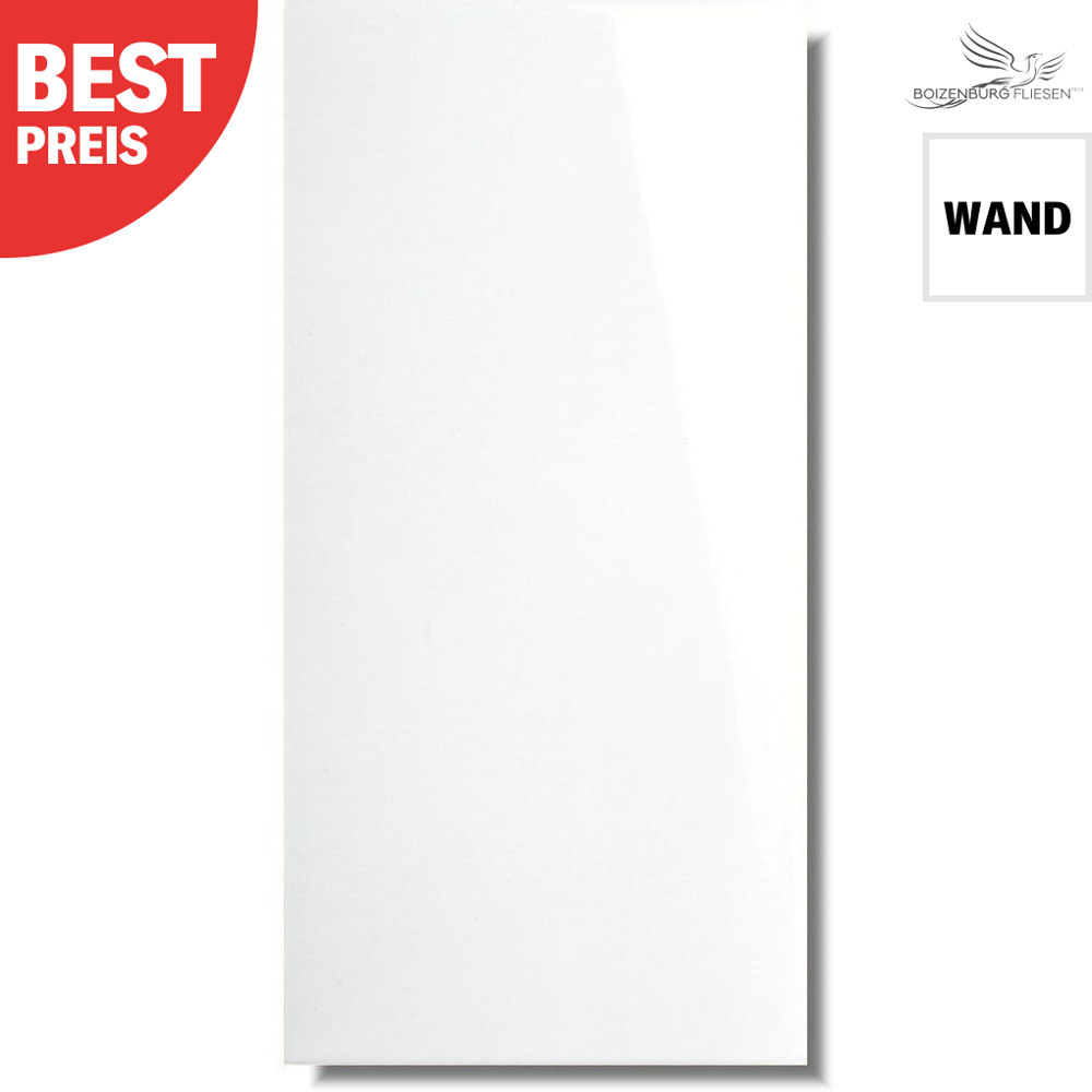 Weiße Wandfliese BasicOne Basic weiß glänzend 30 x 60