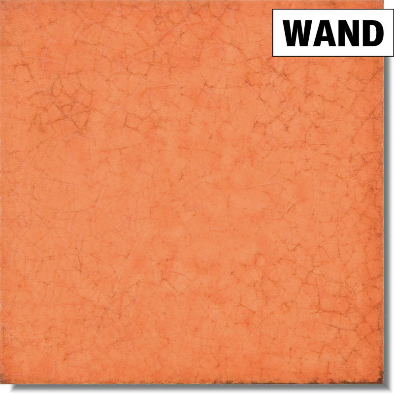 orange Fliese für die Wand mit glänzender Oberfläche