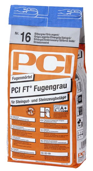 PCI FT Fugengrau 2323 Fugenmörtel Farbe 16 Silbergrau 5 kg