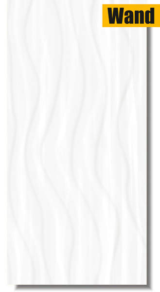 Soft Romantic Dekor Welle weiß strukturiert 30 x 60 OP564-002-01