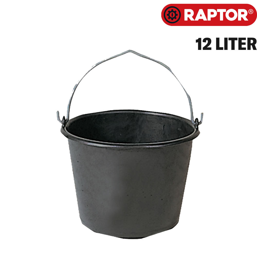Eimer schwarz 12 Liter von RAPTOR