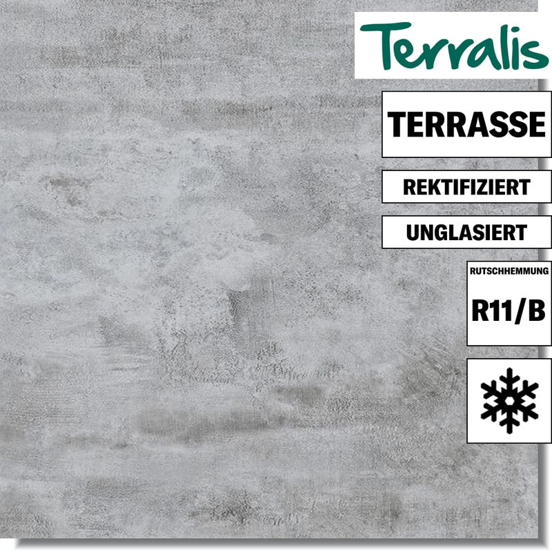 Terrassenfliese in moderner Betonoptik von Terralis
