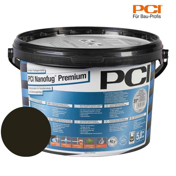PCI Nanofug Premium schwarzbraun Fugenmörtel 5 kg