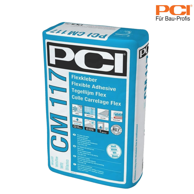 Flexkleber PCI CM 117 weiß für innen und außen