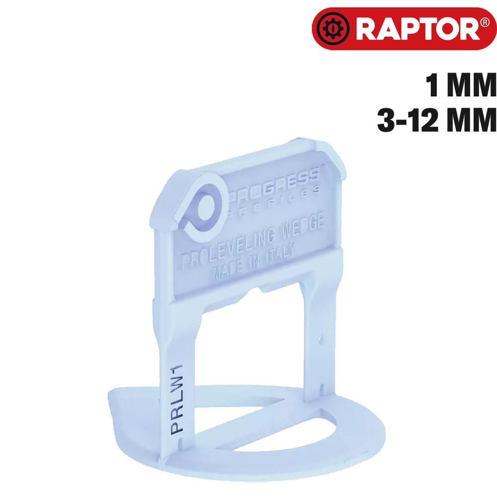 Nivellierkeilsystem 1 mm aus Kunststoff von RAPTOR