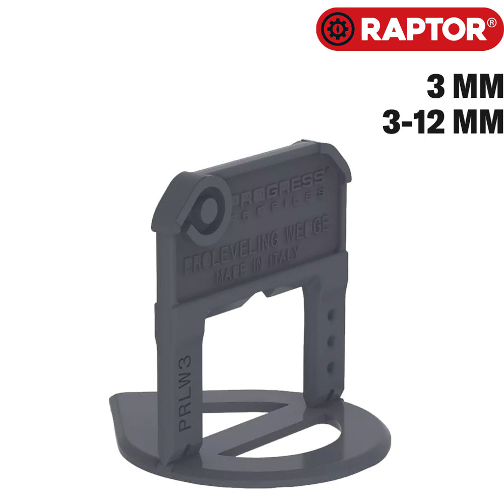 Nivellierkeilsystem 3 mm aus Kunststoff von RAPTOR