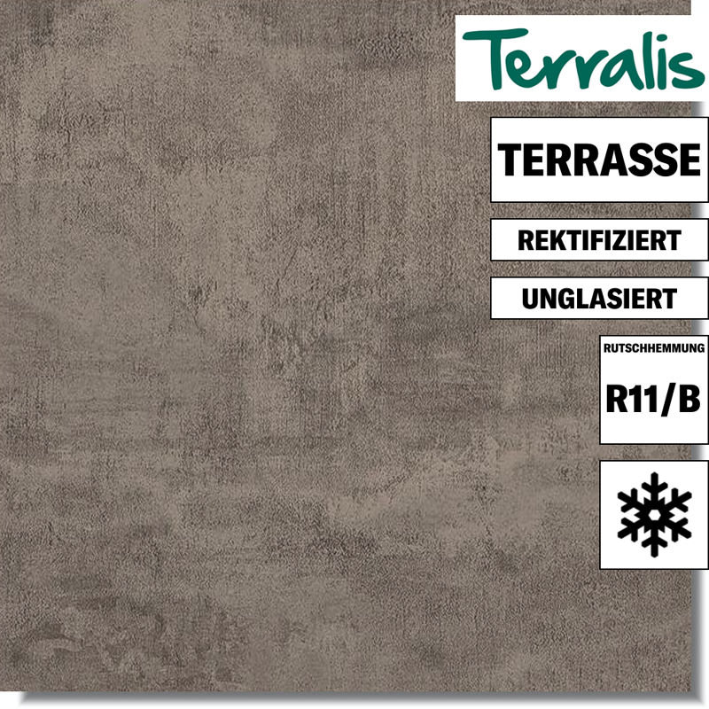 Terrassenfliese in moderner Betonoptik von Terralis